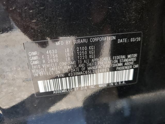 Photo 9 VIN: 4S3BWAC65L3024861 - SUBARU LEGACY PRE 