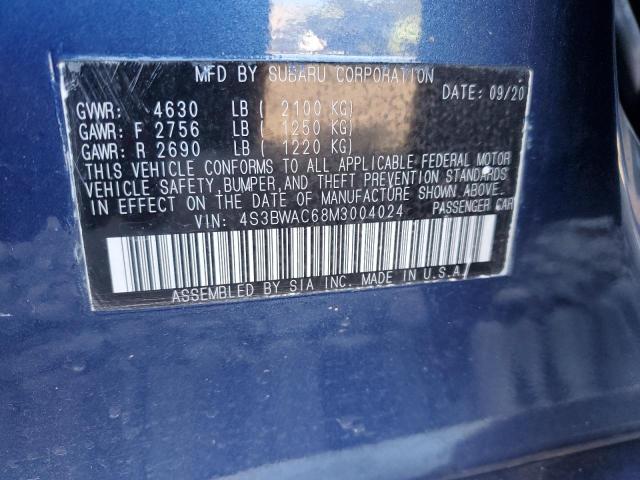 Photo 11 VIN: 4S3BWAC68M3004024 - SUBARU LEGACY PRE 