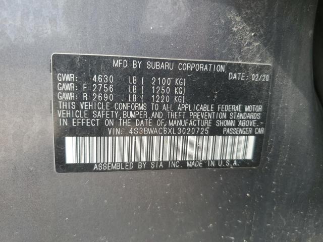 Photo 11 VIN: 4S3BWAC6XL3020725 - SUBARU LEGACY 