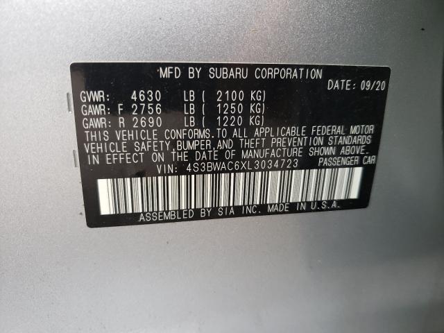 Photo 9 VIN: 4S3BWAC6XL3034723 - SUBARU LEGACY PRE 