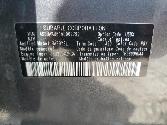 Photo 11 VIN: 4S3BWAD61M3002792 - SUBARU LEGACY 