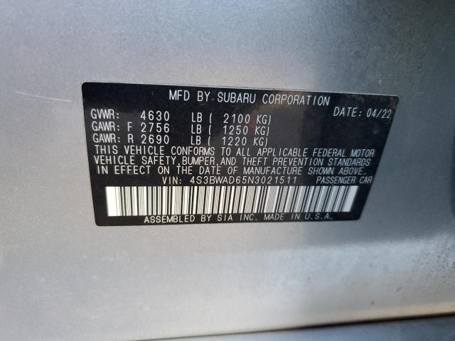 Photo 11 VIN: 4S3BWAD65N3021511 - SUBARU LEGACY PRE 