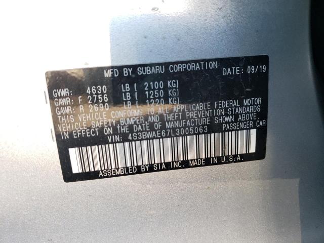 Photo 9 VIN: 4S3BWAE67L3005063 - SUBARU LEGACY PRE 