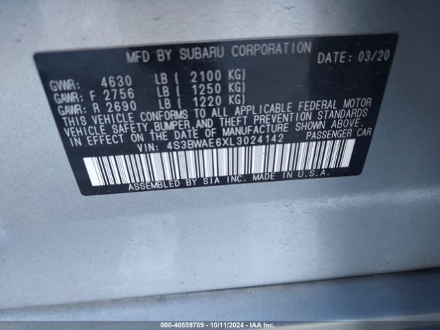 Photo 8 VIN: 4S3BWAE6XL3024142 - SUBARU LEGACY 