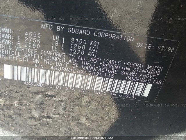 Photo 8 VIN: 4S3BWAE6XL3025145 - SUBARU LEGACY 