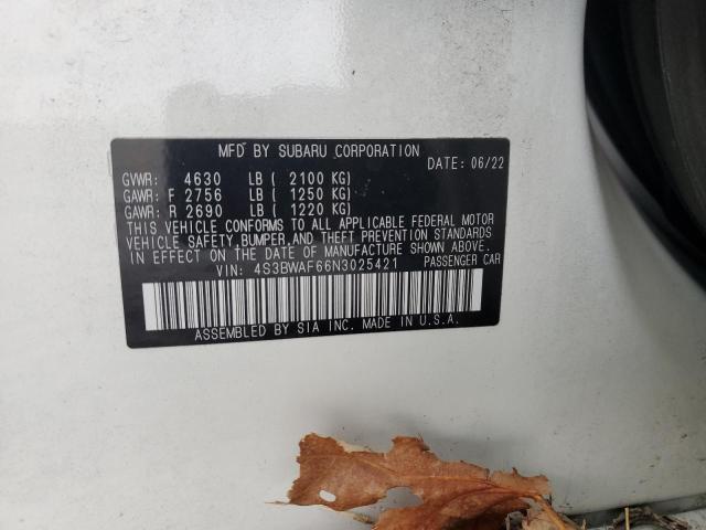 Photo 11 VIN: 4S3BWAF66N3025421 - SUBARU LEGACY 