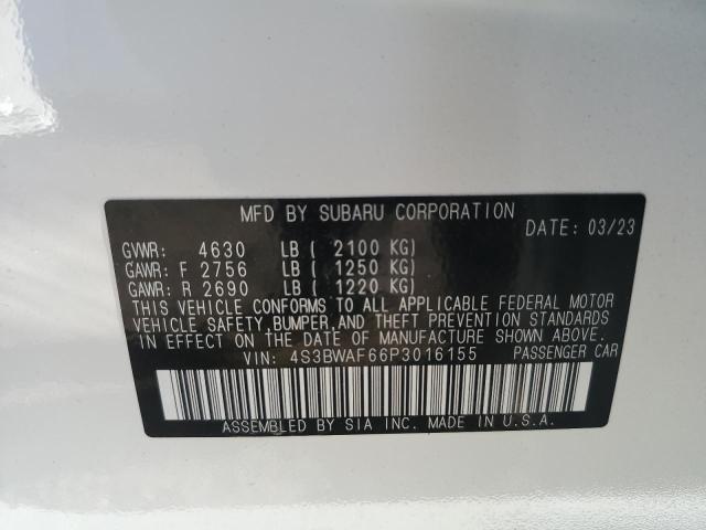 Photo 12 VIN: 4S3BWAF66P3016155 - SUBARU LEGACY 