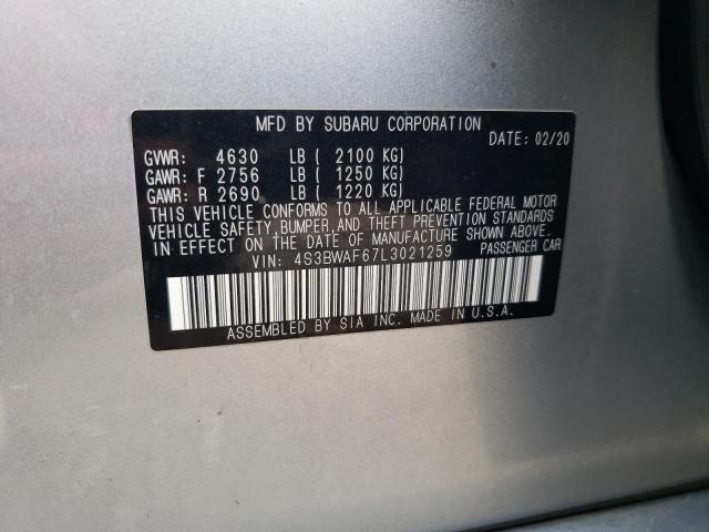 Photo 11 VIN: 4S3BWAF67L3021259 - SUBARU LEGACY 