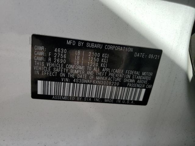 Photo 11 VIN: 4S3BWAF6XN3008220 - SUBARU LEGACY PRE 