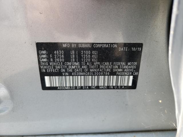 Photo 9 VIN: 4S3BWAG60L3008786 - SUBARU LEGACY SPO 