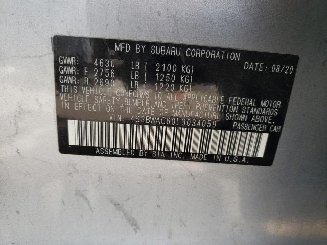 Photo 9 VIN: 4S3BWAG60L3034059 - SUBARU LEGACY SPO 