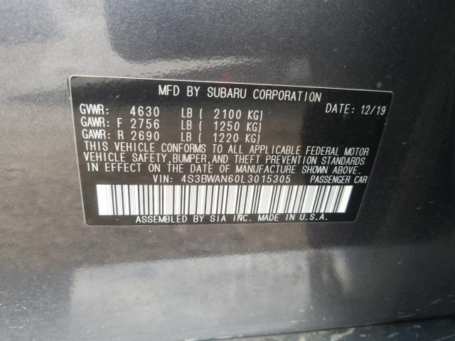 Photo 9 VIN: 4S3BWAN60L3015305 - SUBARU LEGACY LIM 