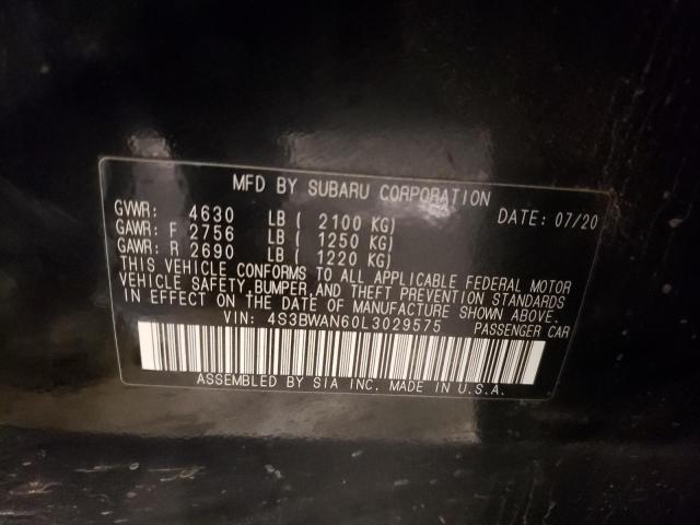 Photo 11 VIN: 4S3BWAN60L3029575 - SUBARU LEGACY LIM 