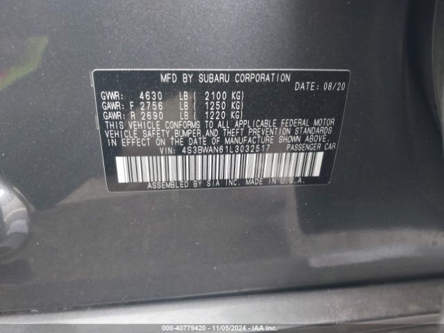 Photo 8 VIN: 4S3BWAN61L3032517 - SUBARU LEGACY 