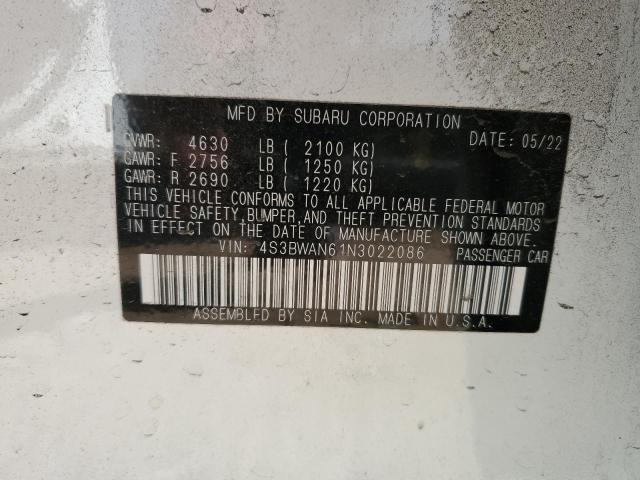 Photo 11 VIN: 4S3BWAN61N3022086 - SUBARU LEGACY 