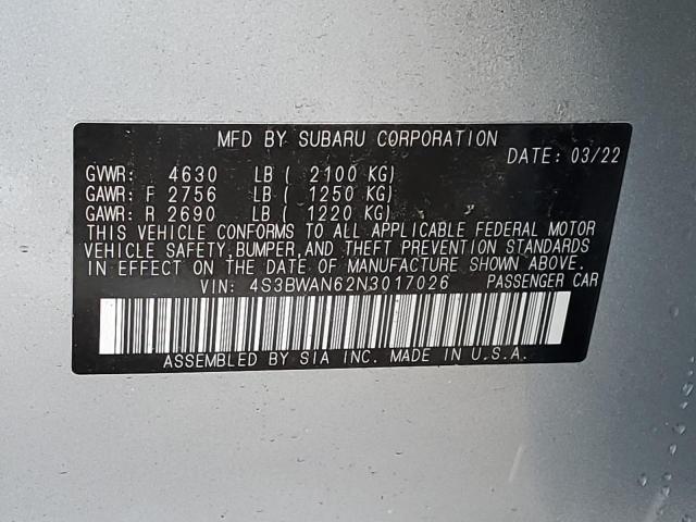 Photo 11 VIN: 4S3BWAN62N3017026 - SUBARU LEGACY 