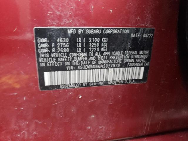 Photo 9 VIN: 4S3BWAN66N3027929 - SUBARU LEGACY LIM 