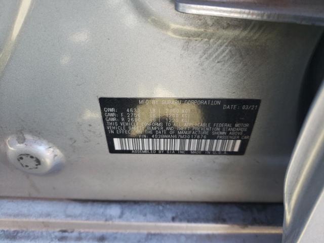 Photo 11 VIN: 4S3BWAN67M3017876 - SUBARU LEGACY LIM 