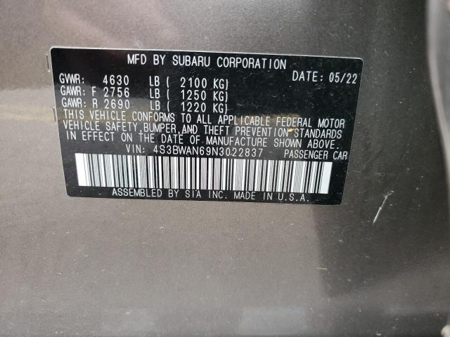 Photo 11 VIN: 4S3BWAN69N3022837 - SUBARU LEGACY LIM 