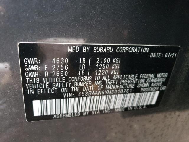 Photo 12 VIN: 4S3BWAN6XM3010761 - SUBARU LEGACY LIM 