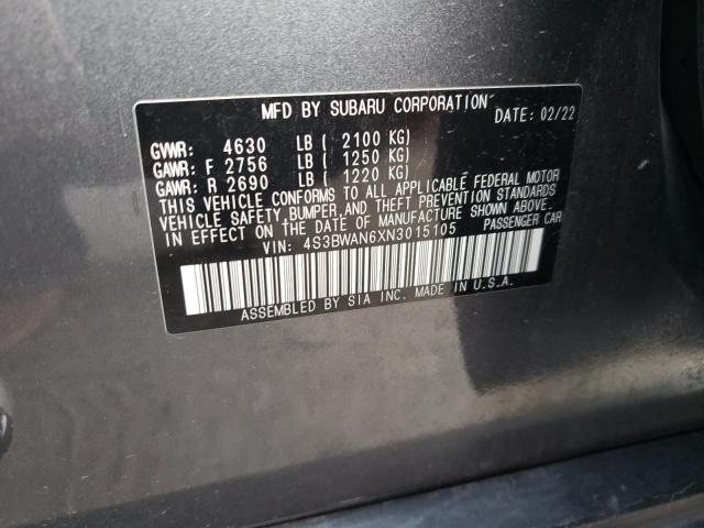 Photo 11 VIN: 4S3BWAN6XN3015105 - SUBARU LEGACY 