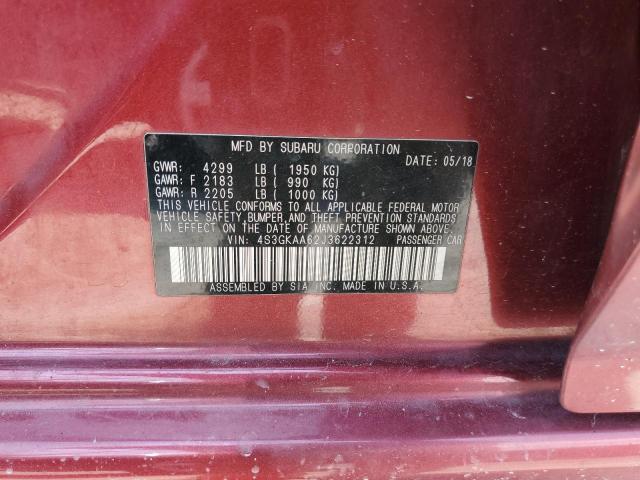 Photo 11 VIN: 4S3GKAA62J3622312 - SUBARU IMPREZA 