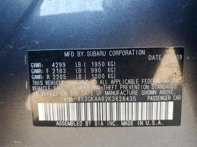 Photo 11 VIN: 4S3GKAA62K3628435 - SUBARU IMPREZA 