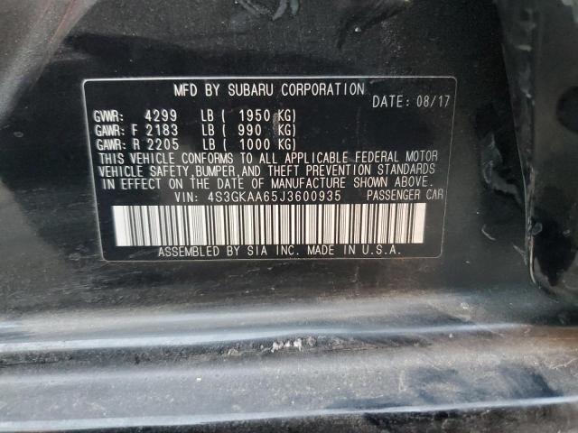 Photo 11 VIN: 4S3GKAA65J3600935 - SUBARU IMPREZA 