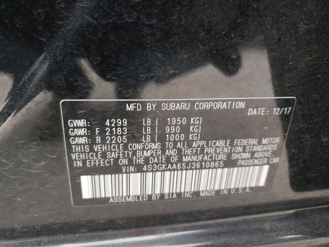 Photo 11 VIN: 4S3GKAA65J3610865 - SUBARU IMPREZA 