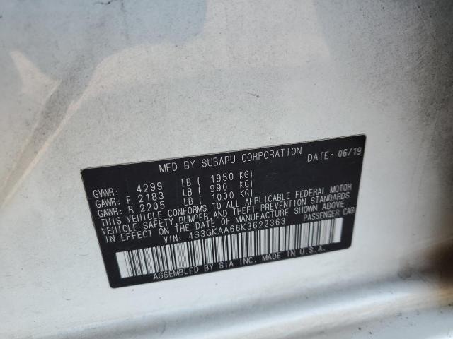 Photo 11 VIN: 4S3GKAA66K3622363 - SUBARU IMPREZA 