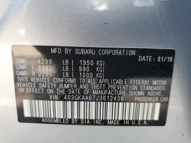 Photo 9 VIN: 4S3GKAA67J3612438 - SUBARU IMPREZA 