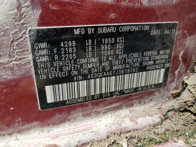 Photo 11 VIN: 4S3GKAA67J3619762 - SUBARU IMPREZA 