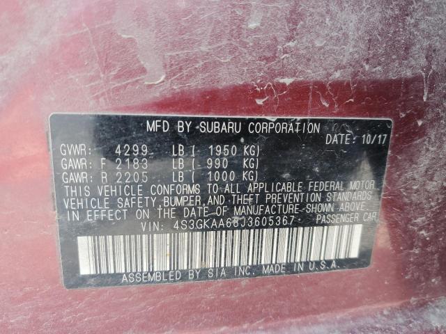 Photo 11 VIN: 4S3GKAA68J3605367 - SUBARU IMPREZA 