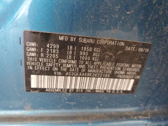 Photo 11 VIN: 4S3GKAA68K3622185 - SUBARU IMPREZA 