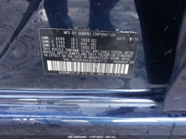 Photo 8 VIN: 4S3GKAA69K3606710 - SUBARU IMPREZA 