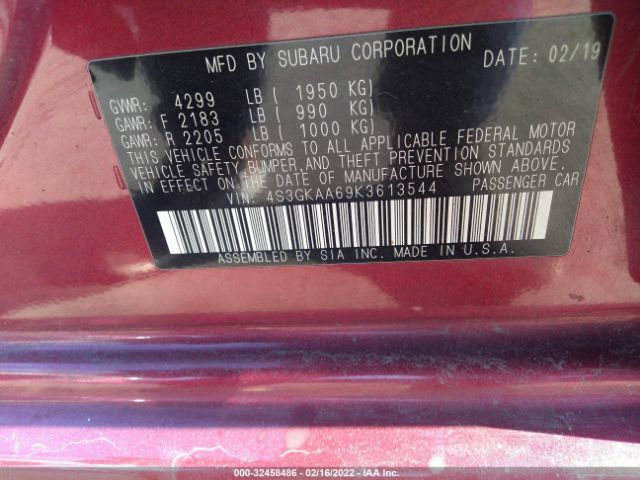 Photo 8 VIN: 4S3GKAA69K3613544 - SUBARU IMPREZA 