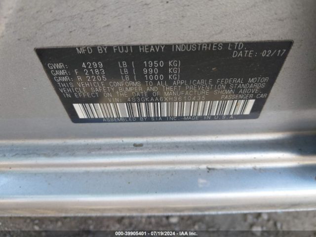 Photo 8 VIN: 4S3GKAA6XH3610435 - SUBARU IMPREZA 