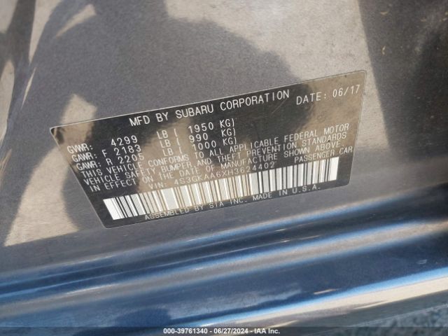 Photo 8 VIN: 4S3GKAA6XH3624402 - SUBARU IMPREZA 