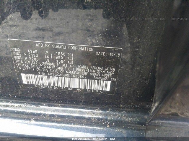 Photo 8 VIN: 4S3GKAB60K3605802 - SUBARU IMPREZA 