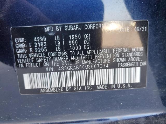 Photo 11 VIN: 4S3GKAB60M3607374 - SUBARU IMPREZA 