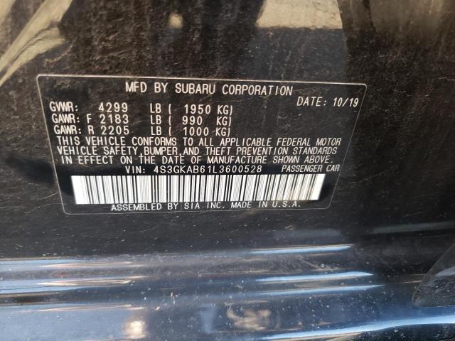 Photo 9 VIN: 4S3GKAB61L3600528 - SUBARU IMPREZA 