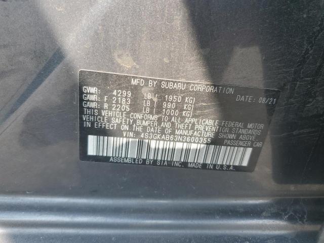 Photo 11 VIN: 4S3GKAB63N3600355 - SUBARU IMPREZA 