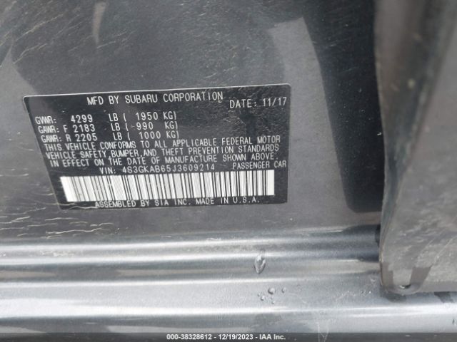 Photo 8 VIN: 4S3GKAB65J3609214 - SUBARU IMPREZA 