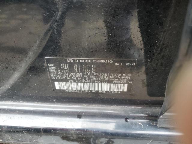 Photo 12 VIN: 4S3GKAB65K3627729 - SUBARU IMPREZA 