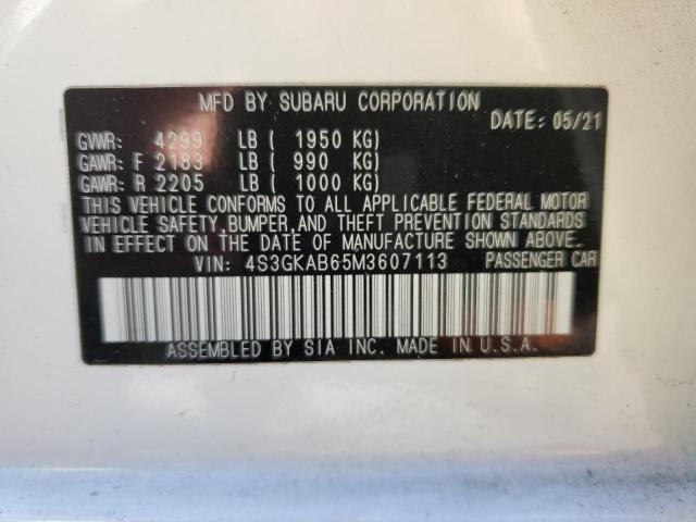 Photo 12 VIN: 4S3GKAB65M3607113 - SUBARU IMPREZA 