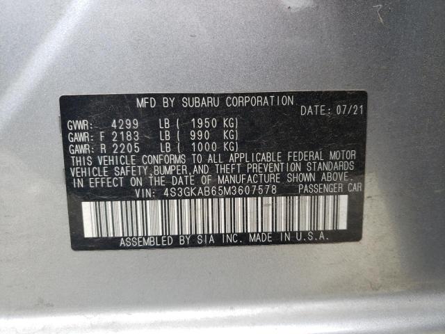 Photo 11 VIN: 4S3GKAB65M3607578 - SUBARU IMPREZA 