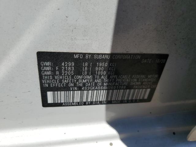 Photo 11 VIN: 4S3GKAB66M3601188 - SUBARU IMPREZA 