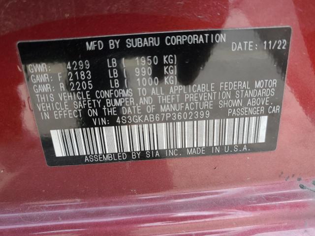 Photo 11 VIN: 4S3GKAB67P3602399 - SUBARU IMPREZA 