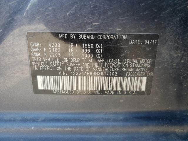 Photo 9 VIN: 4S3GKAB69H3617102 - SUBARU IMPREZA PR 