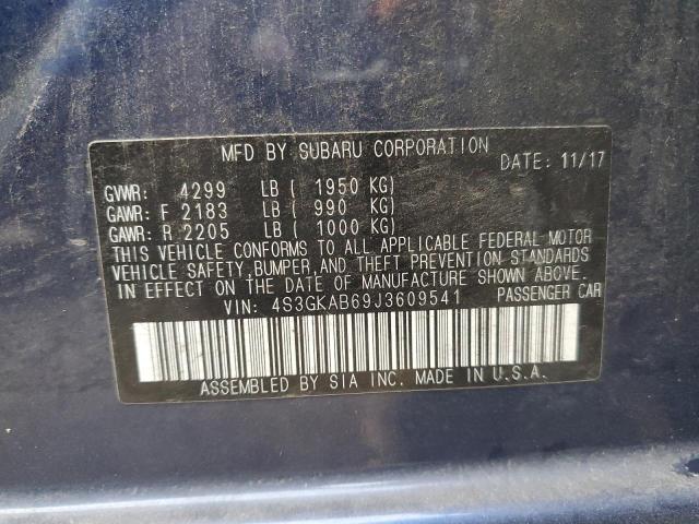 Photo 11 VIN: 4S3GKAB69J3609541 - SUBARU IMPREZA 